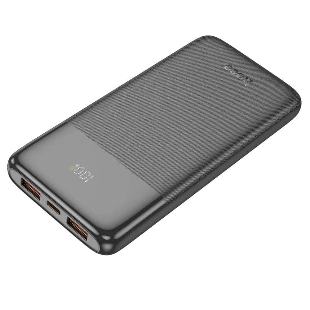 Hoco J121 Power Bank 10000mAh 22.5W με 2 Θύρες USB-A και 1 Θύρα USB-C QC 3.0 (Μαύρο)