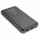 Hoco J91 Power Bank 10000mAh με 2 Θύρες USB-A και Θύρα USB-C (Μαύρο)