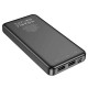 Hoco J91 Power Bank 10000mAh με 2 Θύρες USB-A και Θύρα USB-C (Μαύρο)