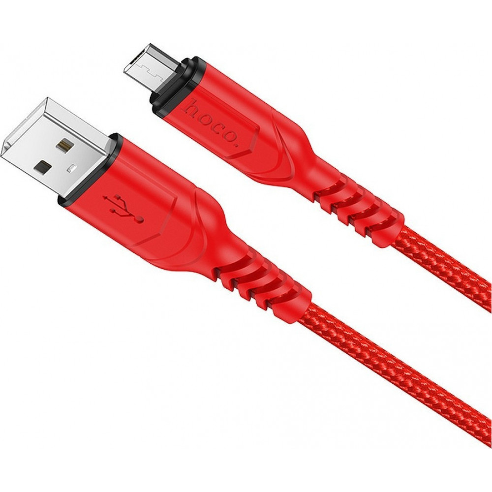 Καλώδιο Φόρτισης Hoco Victory X59 USB σε Micro USB 1m (Κόκκινο)