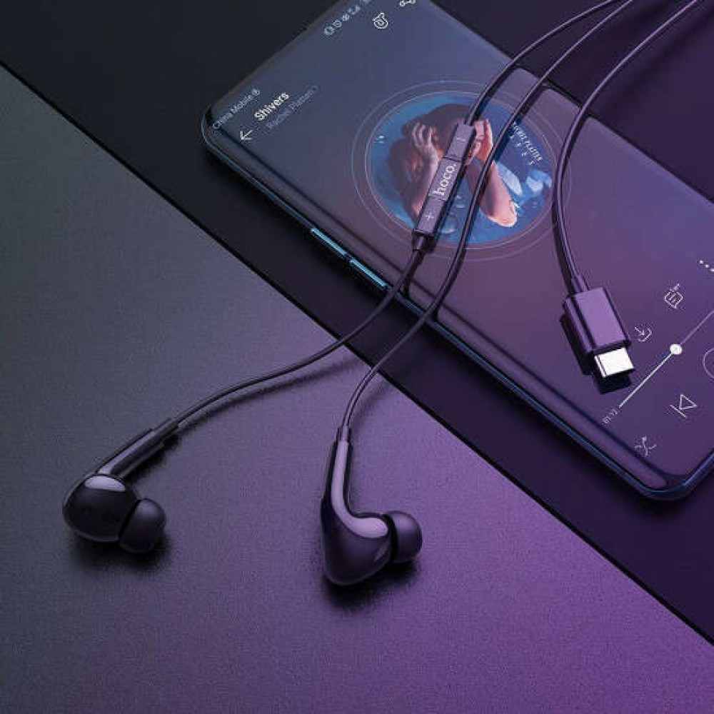 Hoco M1 Pro Original Handsfree Ακουστικά In Ear με Type-C (Μαύρο)