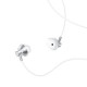 Hoco M75 Belle Handsfree Μαγνητικά Ακουστικά In Ear (Ασημί)