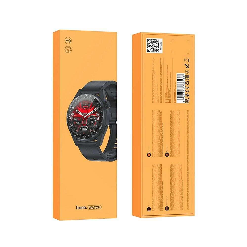 Hoco smartwatch Y9 Smart Sport (call version) (Μαύρο)
