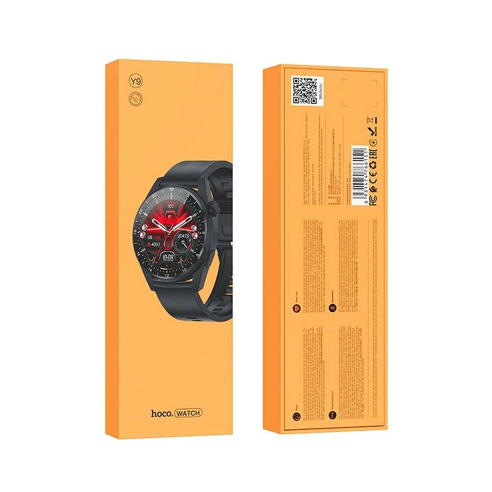 Hoco smartwatch Y9 Smart Sport (call version) (Μαύρο)