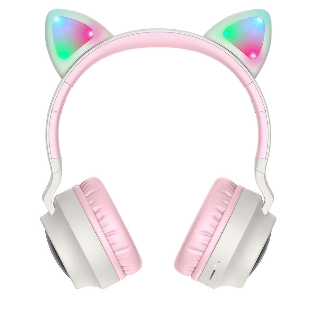 Ασύρματα Ακουστικά Hoco W27 Cat Ear MP3 Player Bluetooth (Γκρι)