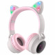 Ασύρματα Ακουστικά Hoco W27 Cat Ear MP3 Player Bluetooth (Γκρι)