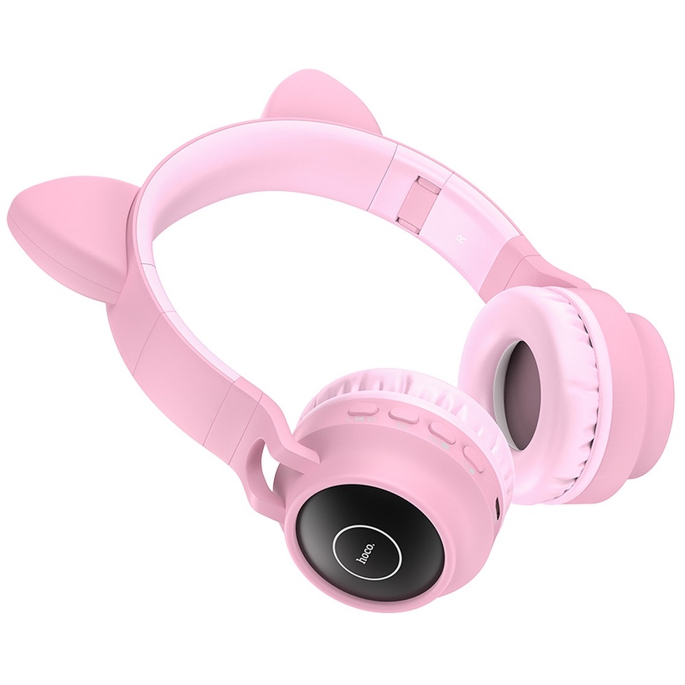 Ασύρματα Ακουστικά Hoco W27 Cat Ear MP3 Player Bluetooth (Ροζ)