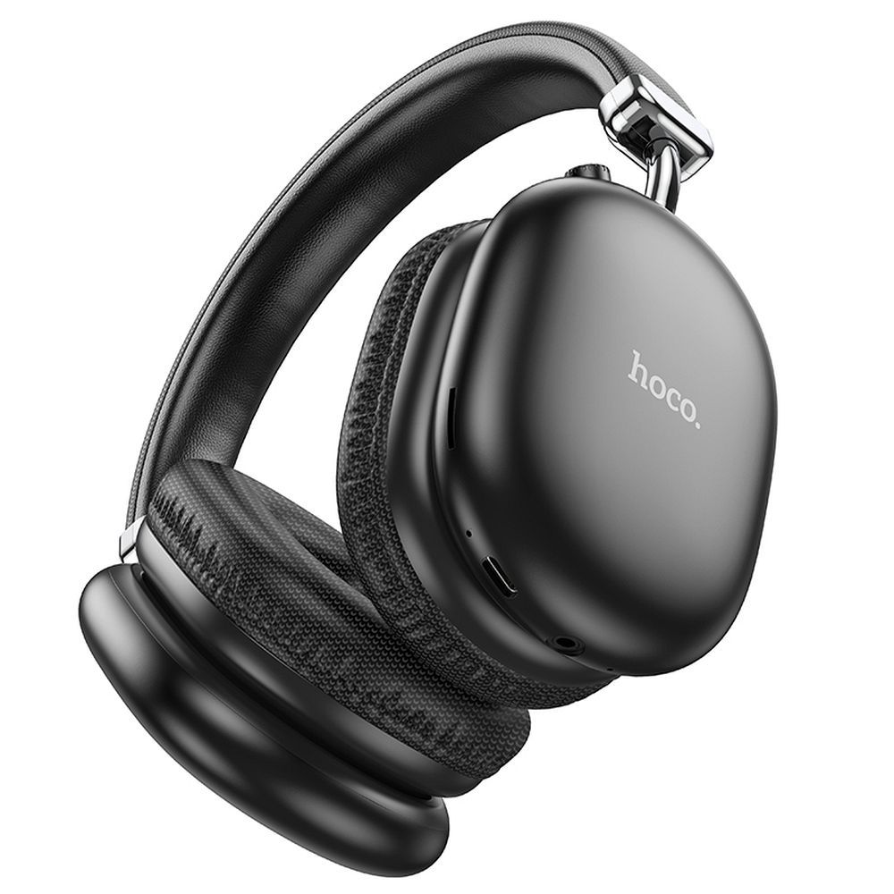 Hoco W35 MAX Ασύρματα/Ενσύρματα Over Ear Ακουστικά (Μαύρο)