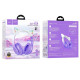 Hoco W42 Cat Ears Bluetooth Ασύρματα/Ενσύρματα Over Ear Ακουστικά, TF, AUX (Purple Grape)