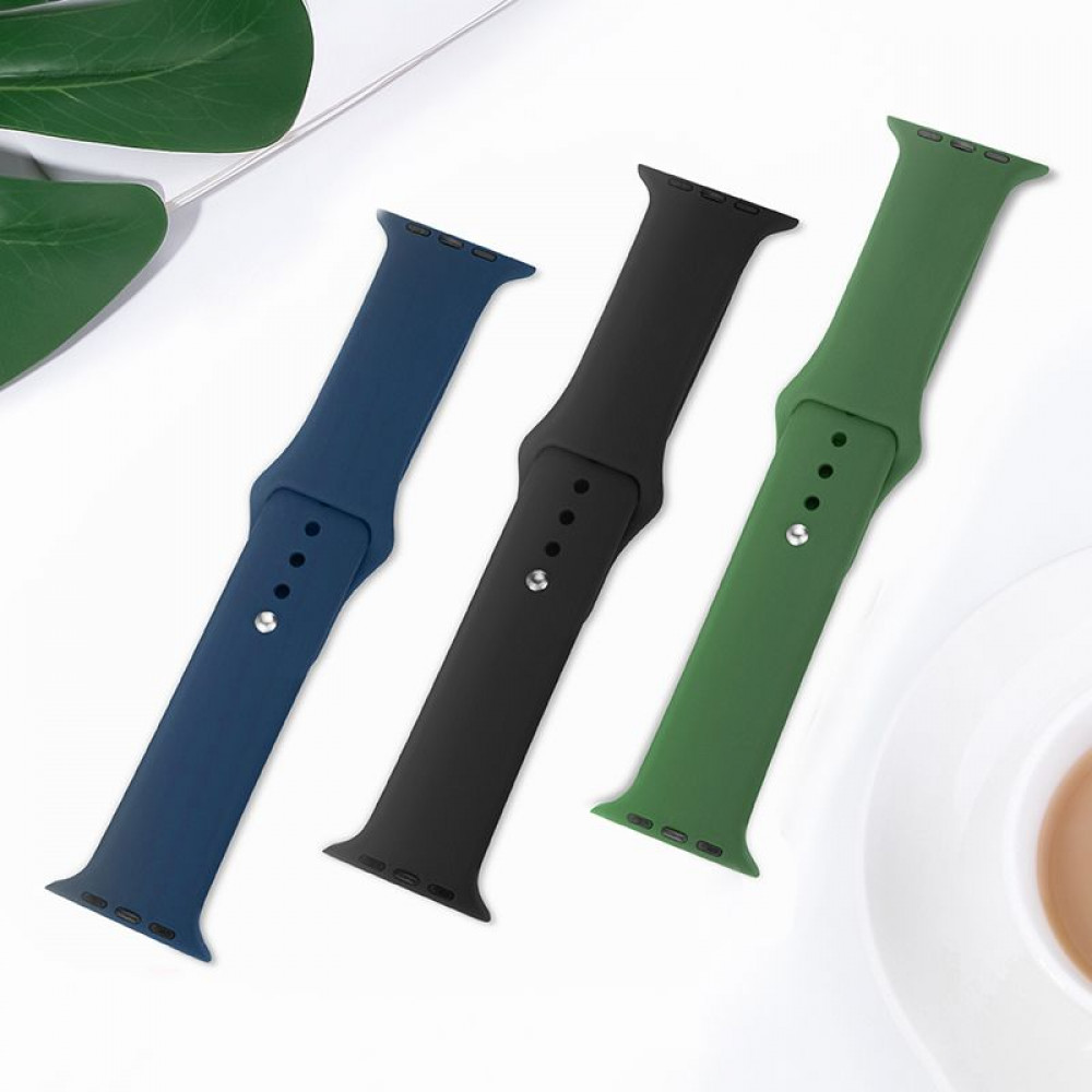 Hoco WA01 Λουράκι Flexible silicone για Apple Watch 42/44/45/49 mm (Πράσινο) 