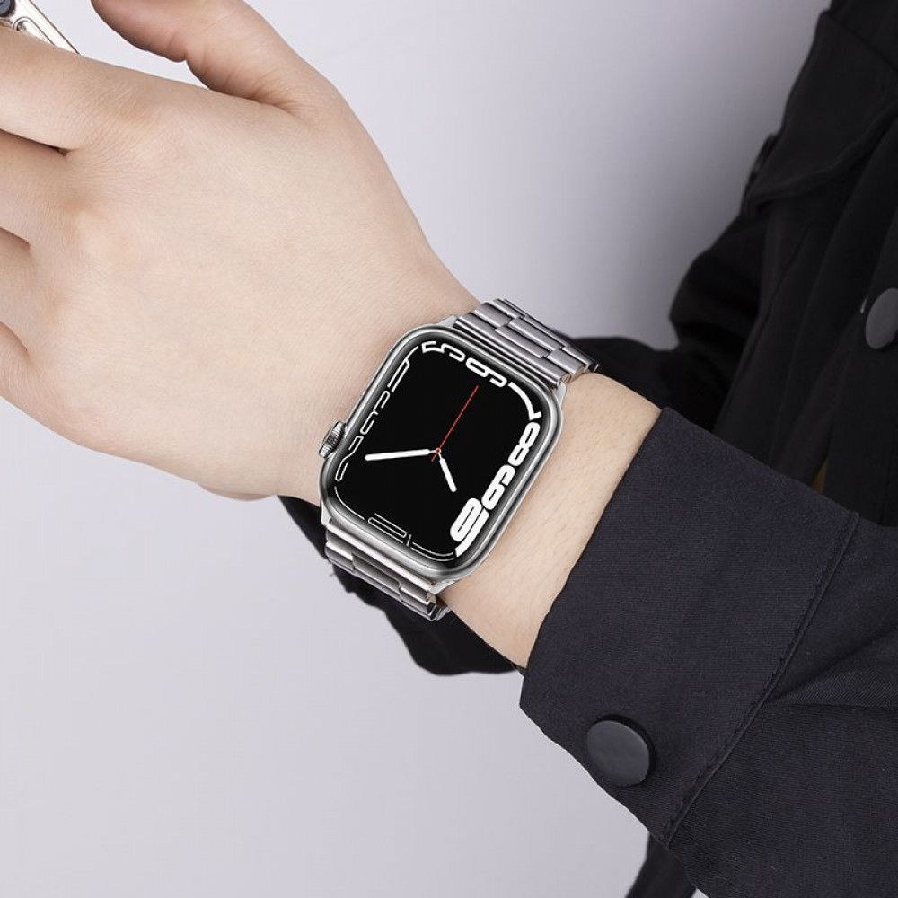 Hoco WA10 Λουράκι Ανοξείδωτο Ατσάλι για Apple Watch 38/40/41 mm (Ασημί)