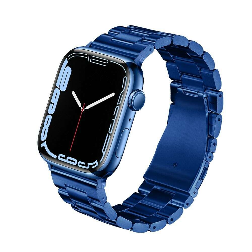 Hoco WA10 Λουράκι Ανοξείδωτο Ατσάλι για Apple Watch 42/44/45/49 mm (Μπλε)