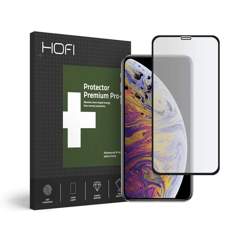 Hofi Hybrid 7H 3D PRO+ Tempered Glass Full Cover για Apple iPhone 13/13 Pro (Μαύρο)