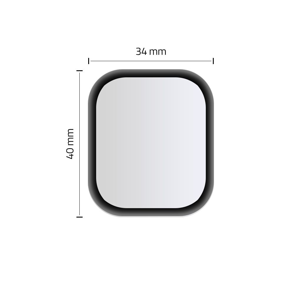 Hofi Hybrid 7H 3D PRO+ Tempered Glass Full Cover για Apple Watch 7/8/9 45mm (Μαύρο)