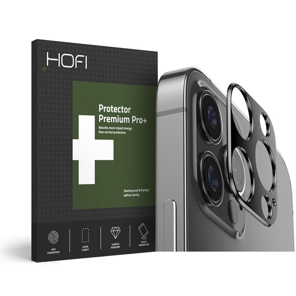 Hofi μεταλλικό προστατευτικό κάμερας για Apple iPhone 12 Pro Max (Μαύρο)