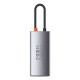 Baseus Metal Gleam Series Hub 4in1 USB-C σε USB 3.0 + USB 2.0 + HDMI + USB-C PD (Γκρι)