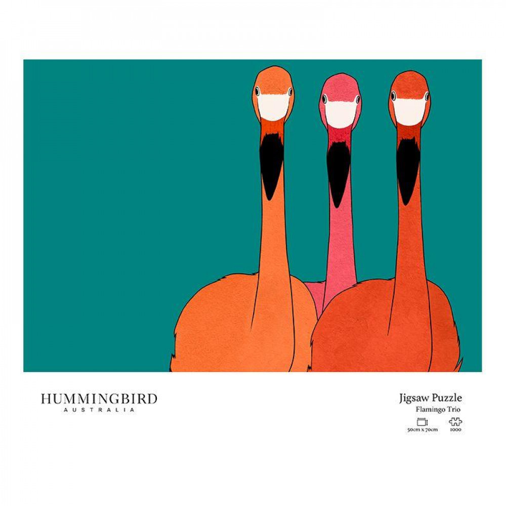 Hummingbird Παζλ 1000 κομματιών "Flamingo Trio"