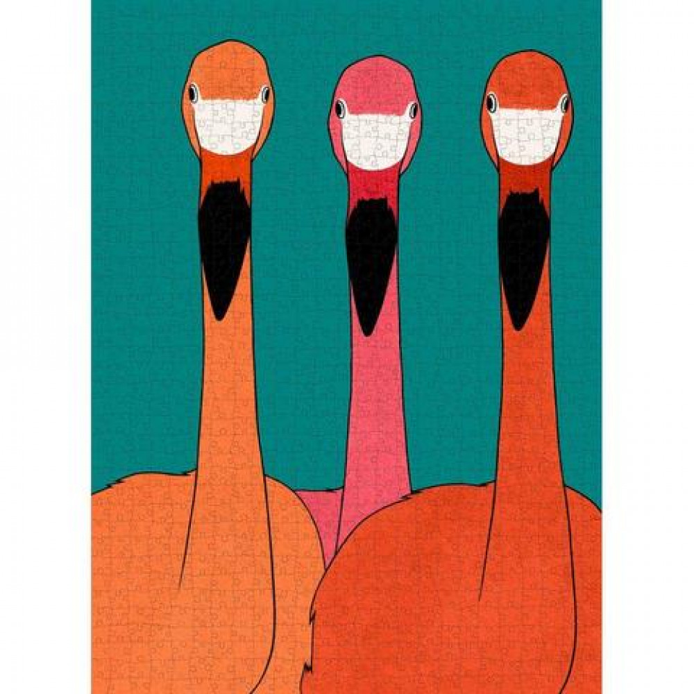 Hummingbird Παζλ 1000 κομματιών "Flamingo Trio"