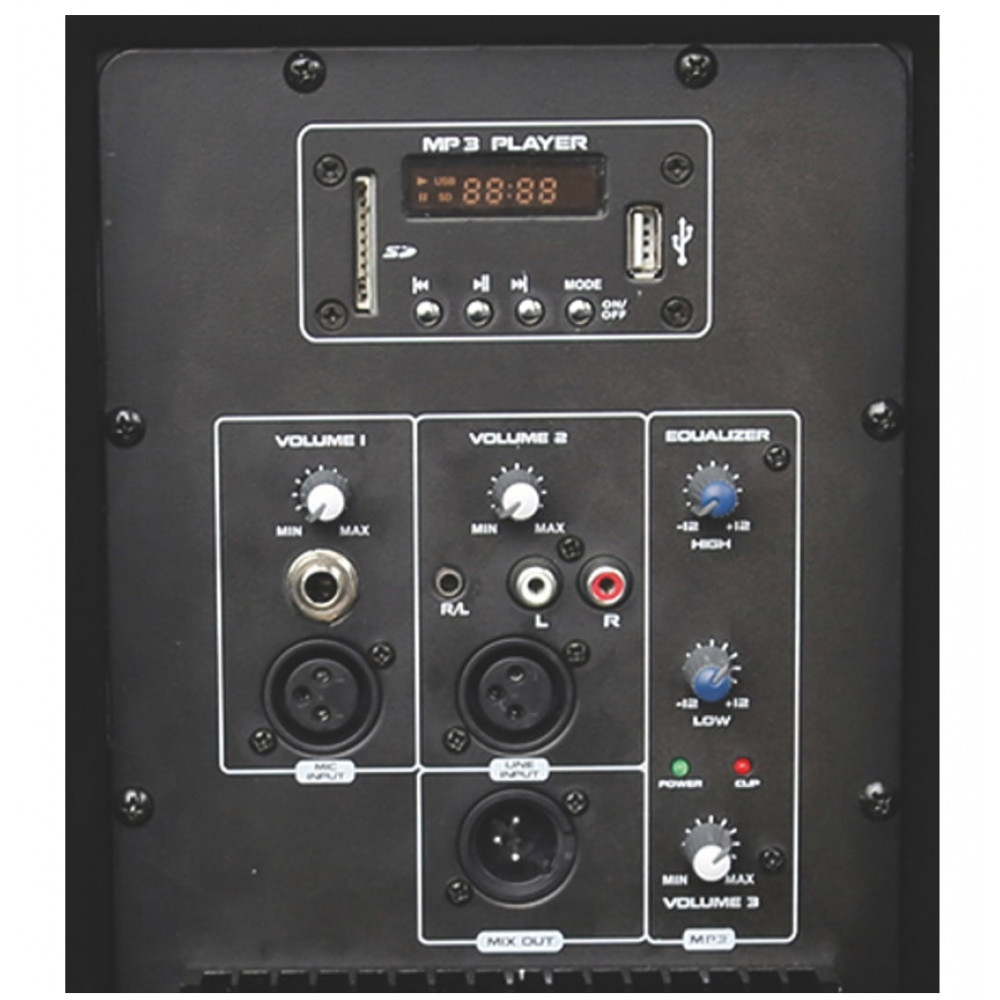 Ibiza Sound BT10A - Ενεργό Ηχείο 2 Δρόμων 10" 125W RMS με USB/SD και Bluetooth