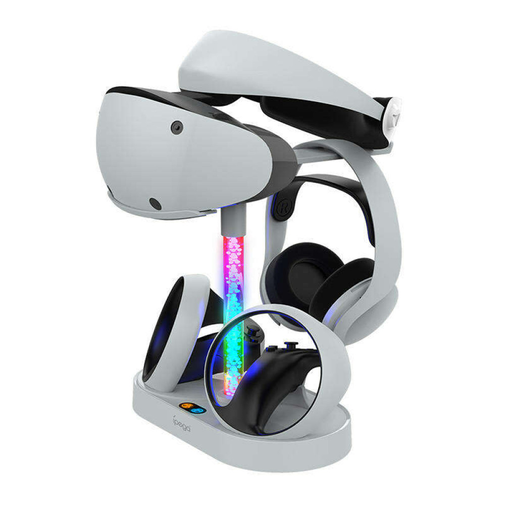 iPega P5V001PS VR2 Βάση φόρτισης για 2 Χειριστήρια VR, RGB (Λευκό)