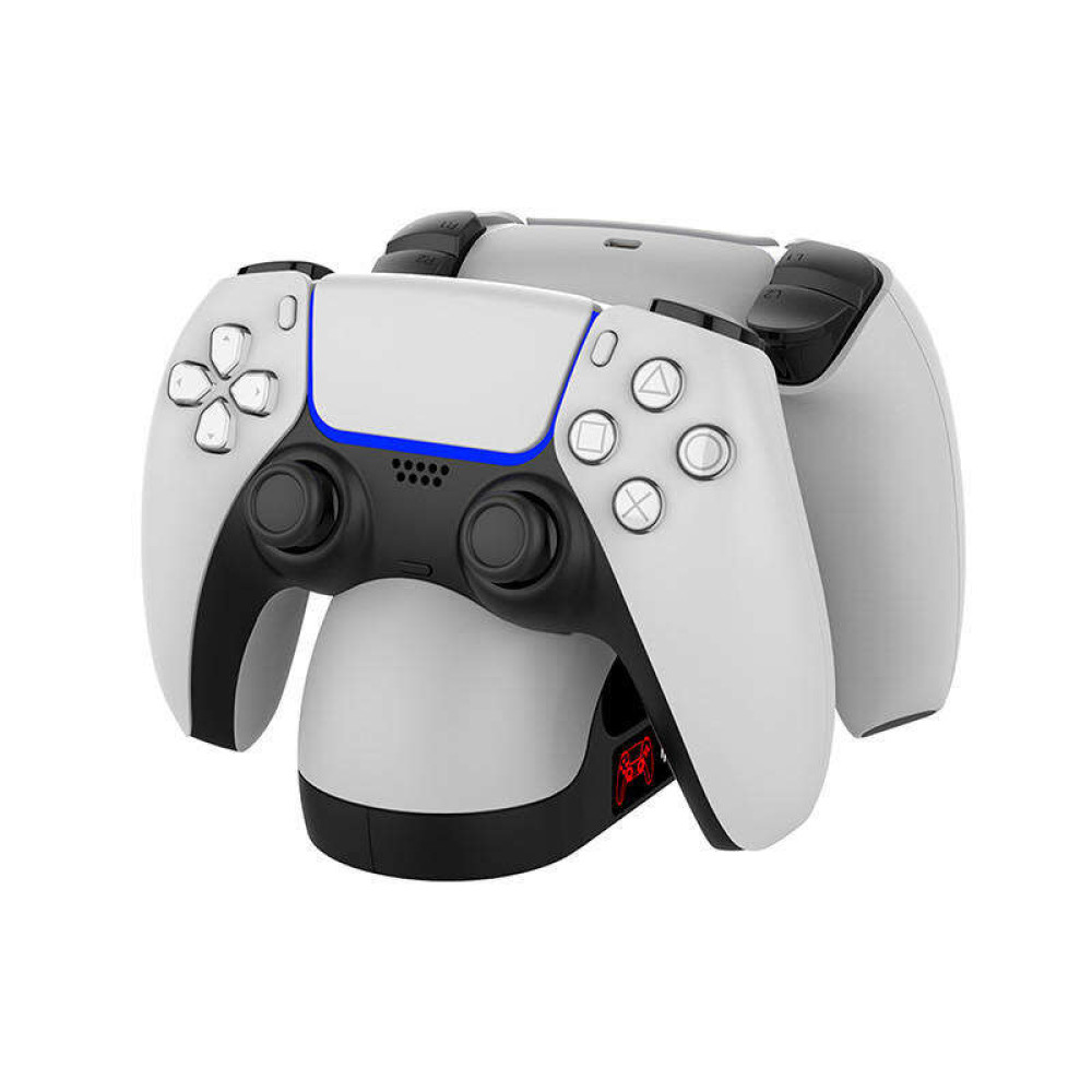 iPega PG-P5008 Dual Charging Station για PS5 Gaming Controller (Λευκό)