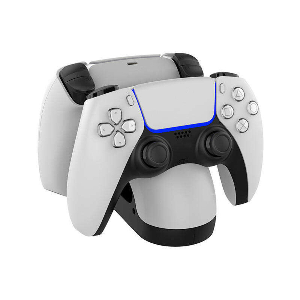 iPega PG-P5008 Dual Charging Station για PS5 Gaming Controller (Λευκό)