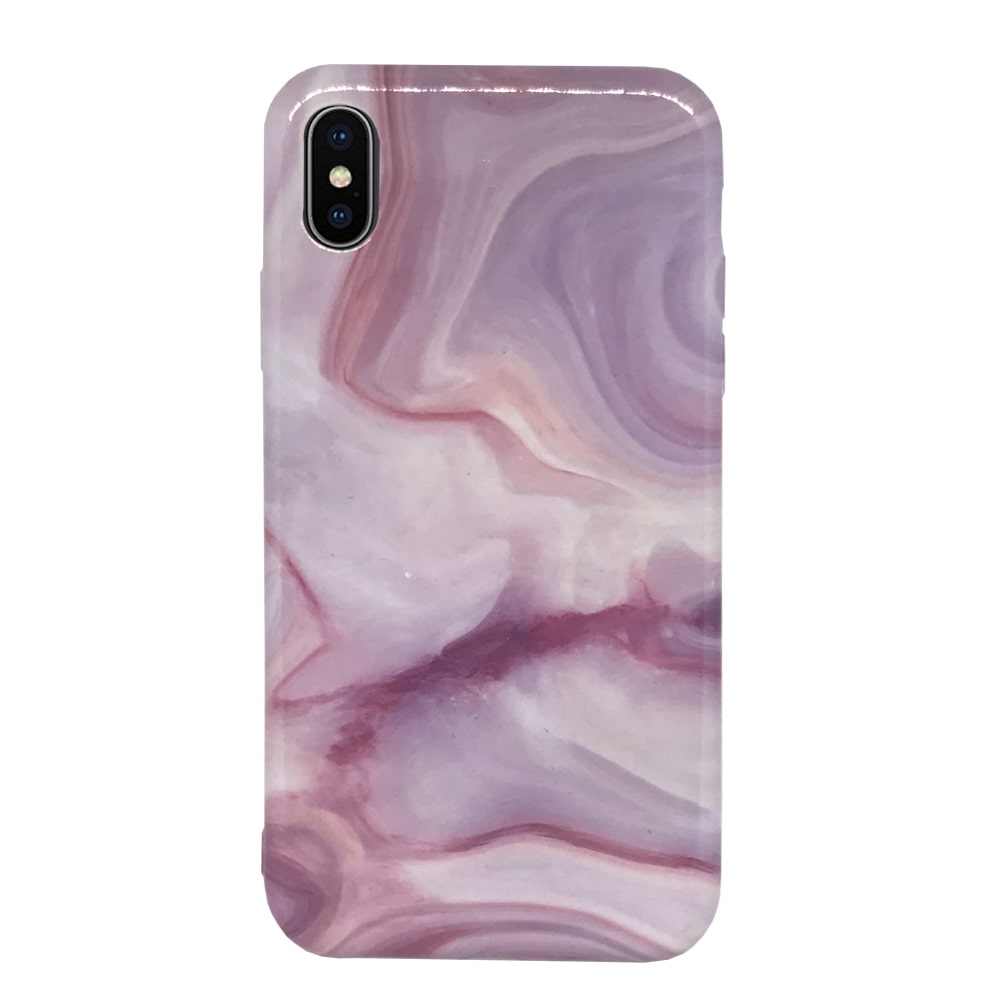Θήκη Μάρμαρο Marble Ultra Slim & Soft-to Touch για iPhone XR - Ροζ