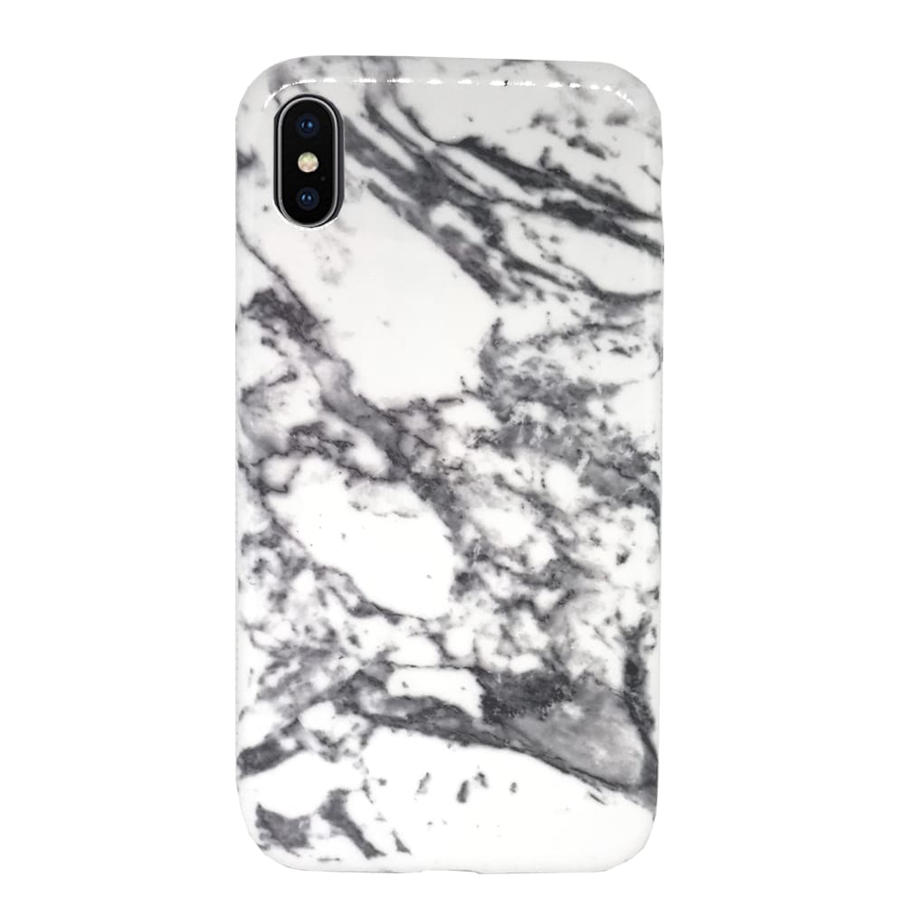 Θήκη Μάρμαρο Marble Ultra Slim & Soft-to Touch για iPhone XR - Λευκό
