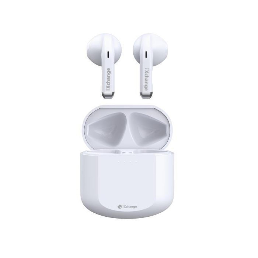 iXchange ES-02 In-ear Bluetooth TWS Handsfree Ακουστικά (Λευκό)