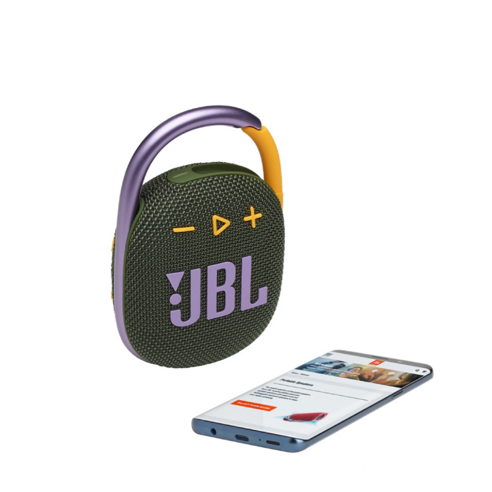 JBL Clip 4 Bluetooth Ηχείο (Πράσινο)