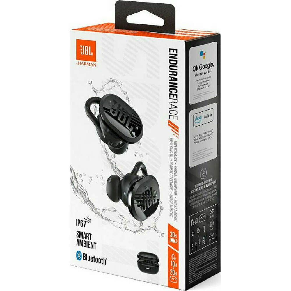 JBL Endurance Race TWS In-ear Bluetooth Sport Handsfree (Μαύρο)