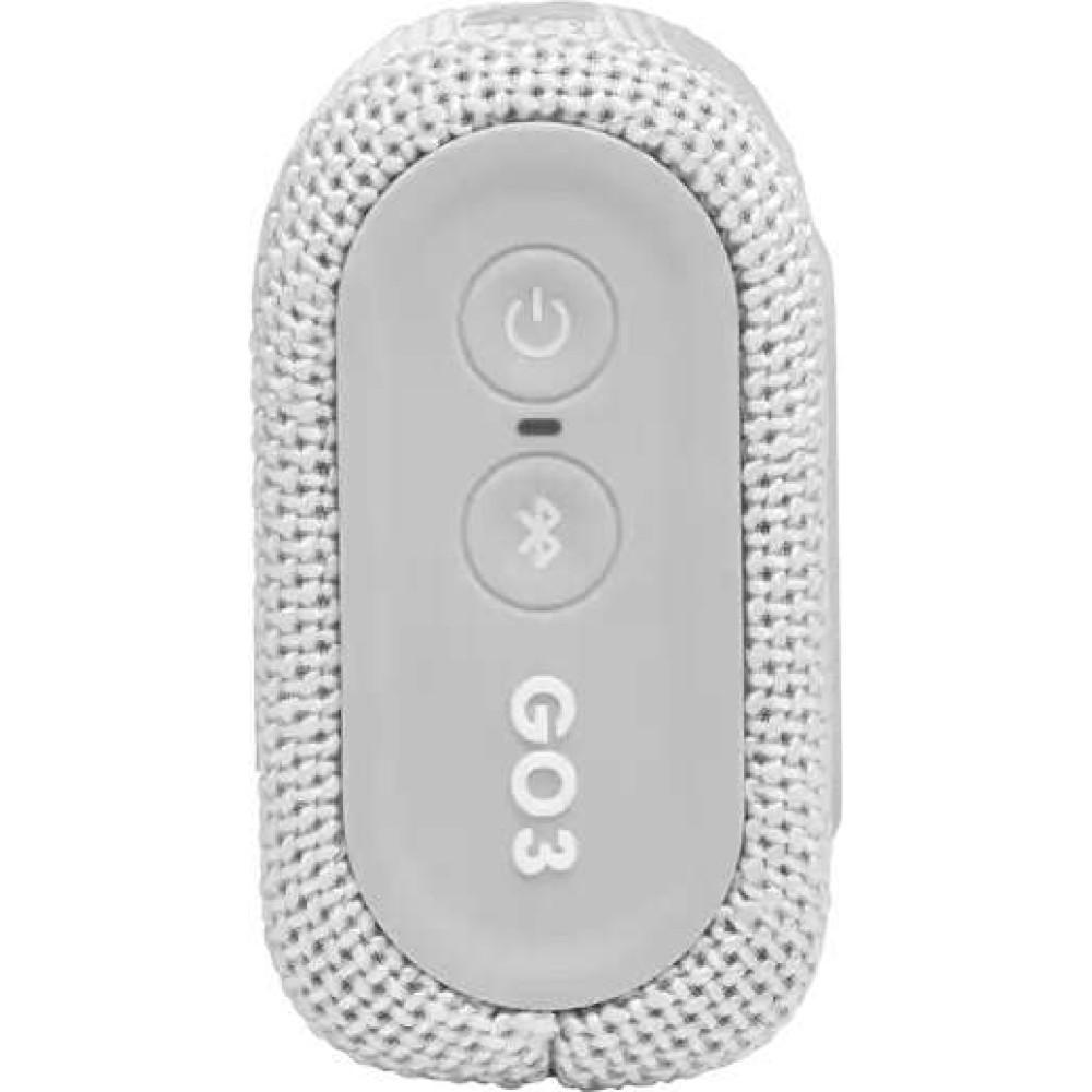 JBL Go 3 Αδιάβροχο Ηχείο Bluetooth 4.2W (Λευκό)