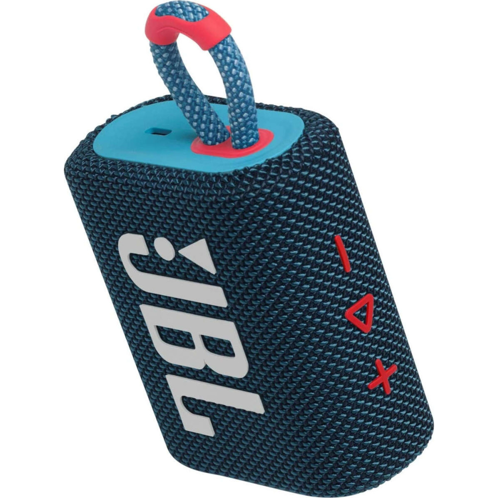 JBL Go 3 Αδιάβροχο Ηχείο Bluetooth 4.2W (Μπλε/Ροζ)