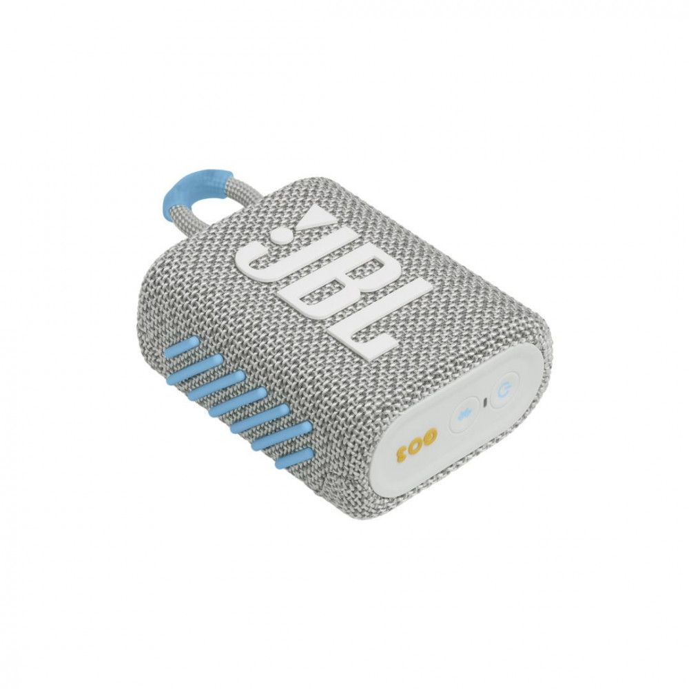 JBL Go 3 Eco Αδιάβροχο Ηχείο Bluetooth 4.2W (Λευκό)