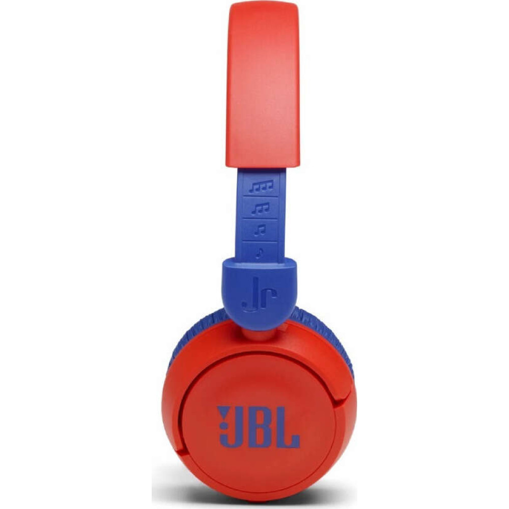 JBL JR310BT, On-Ear Παιδικά Ακουστικά, Wireless, Safe Listening (Κόκκινο)