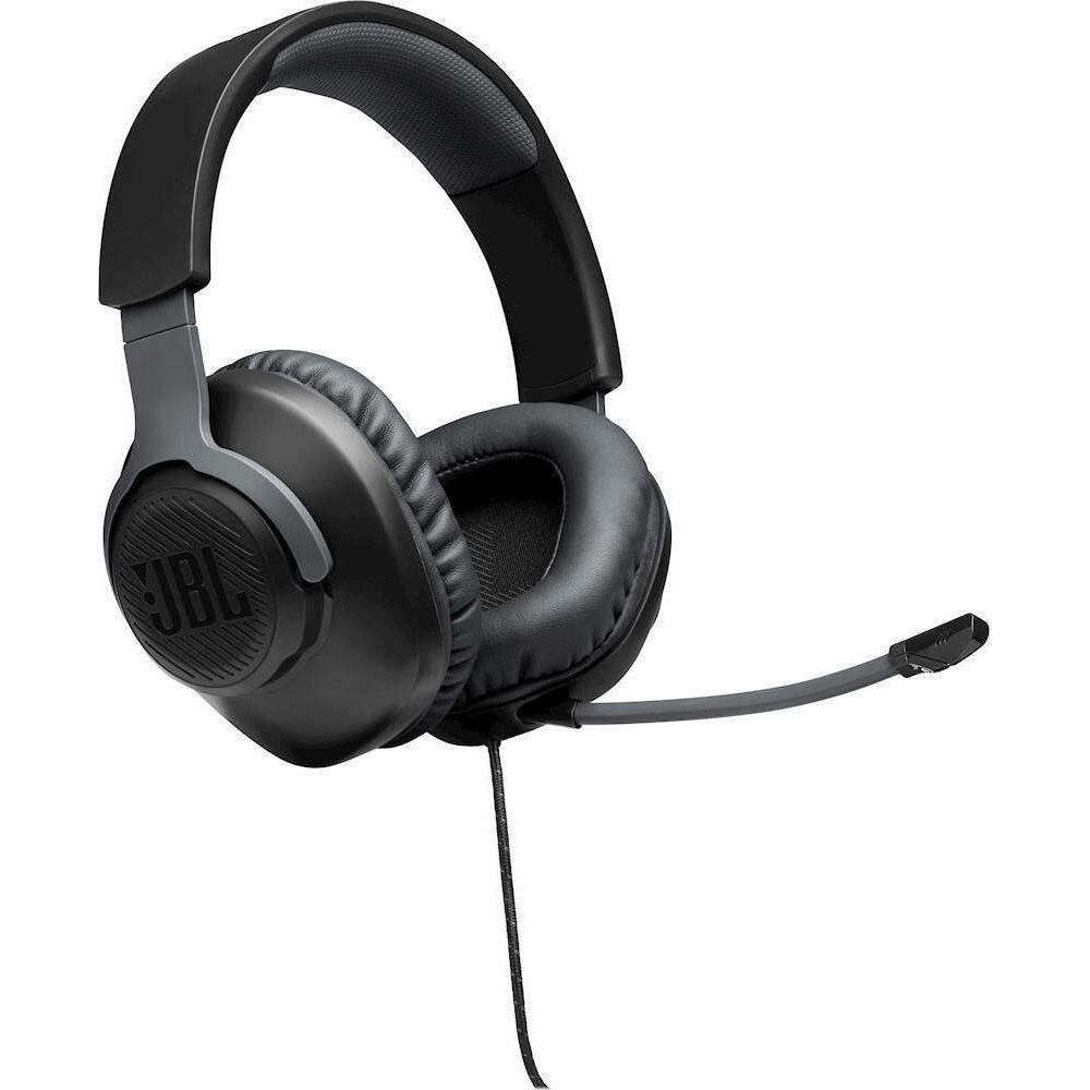 JBL Quantum 100 Over Ear Gaming Headset με βύσμα 3.5mm (Μαύρο)