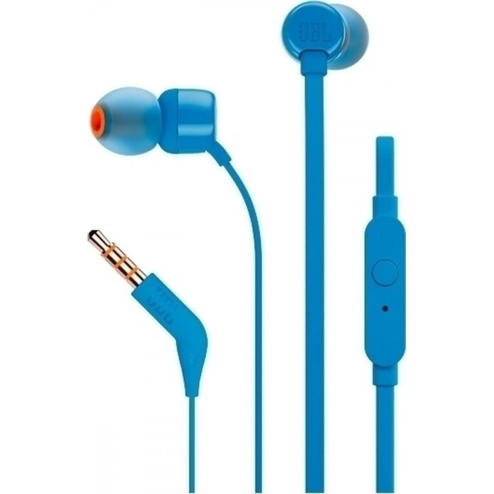 JBL T110 In-ear Handsfree με Βύσμα 3.5mm (Μπλε)