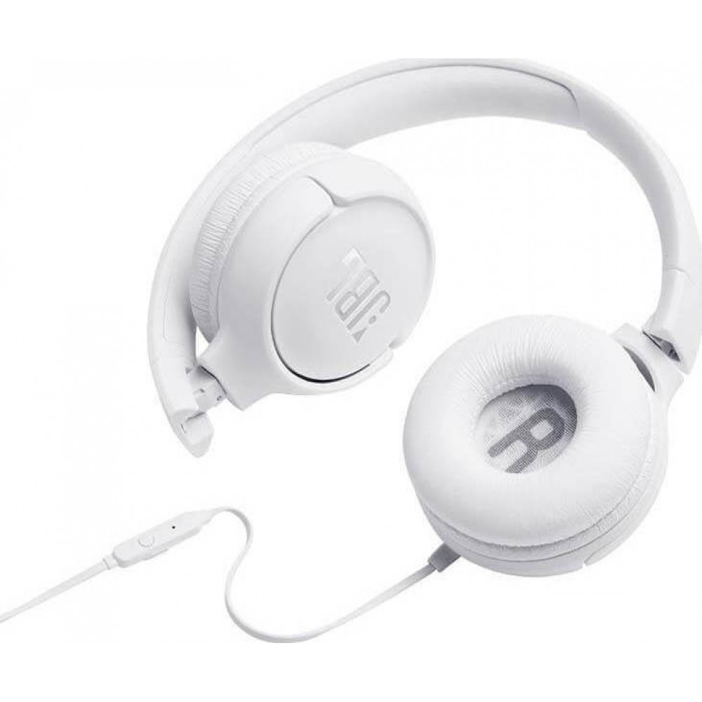 JBL Tune 500 Ενσύρματα On Ear Ακουστικά 1-button Mic/Remote (Λευκό)