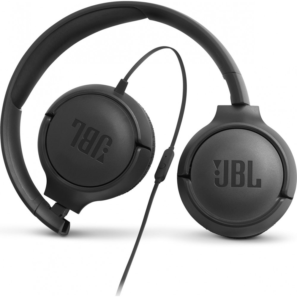 JBL Tune 500 Ενσύρματα On Ear Ακουστικά 1-button Mic/Remote (Μαύρο)