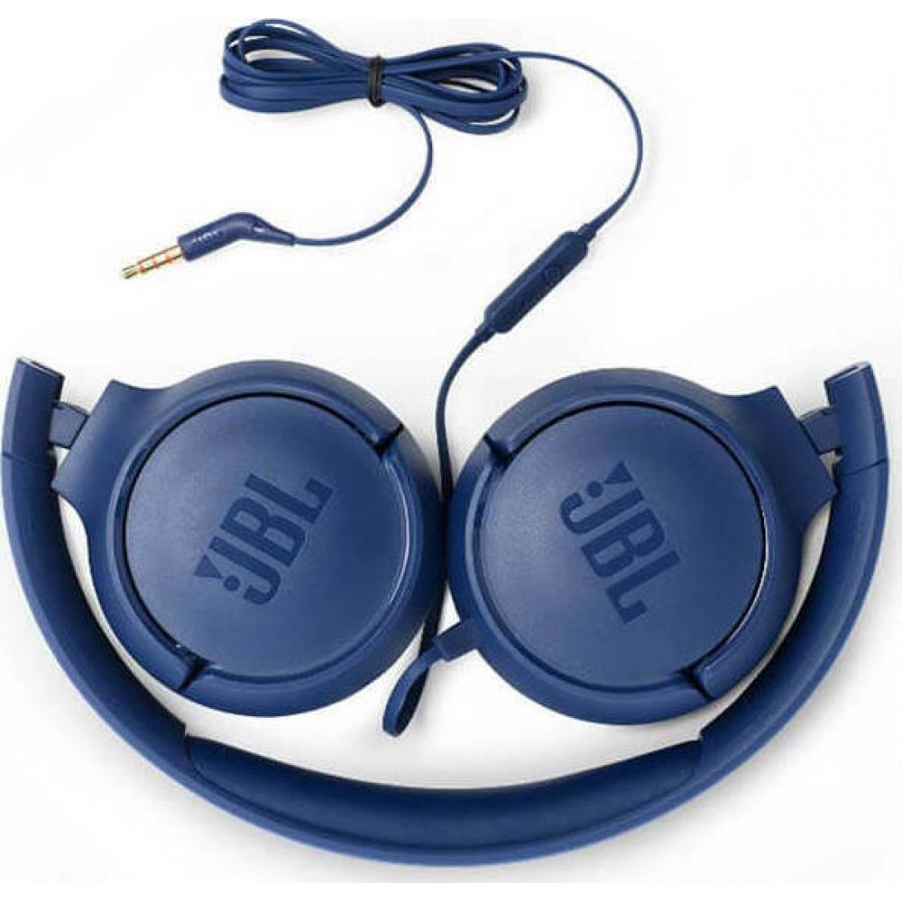 JBL Tune 500 Ενσύρματα On Ear Ακουστικά 1-button Mic/Remote (Μπλε)