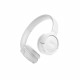JBL Tune 520ΒΤ, On-Ear Bluetooth Ακουστικά, Multipoint, APP (Λευκό)