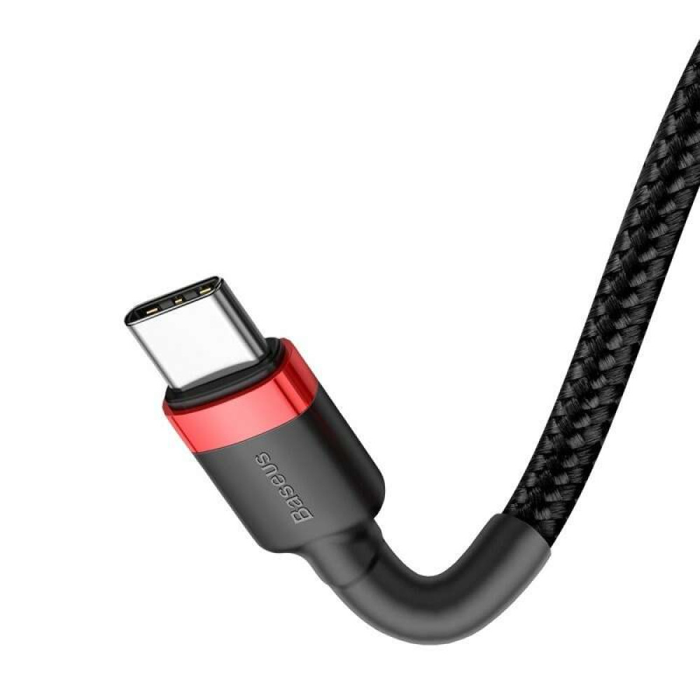 Καλώδιο Φόρτισης Baseus USB Type-C σε USB Type-C CATKLF-H91 QC 3.0 60W 2m (Μαύρο)