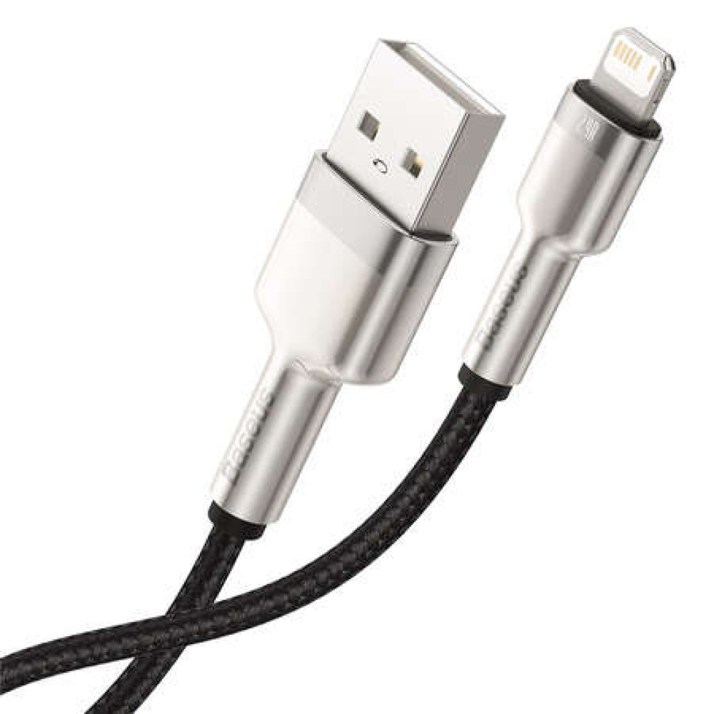 Καλώδιο Baseus USB σε Lightning  Cafule, 2.4A, 0.25m (Μαύρο)