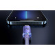 Καλώδιο Baseus Crystal Shine USB σε Lightning, 2.4A, 1.2m (Μωβ)
