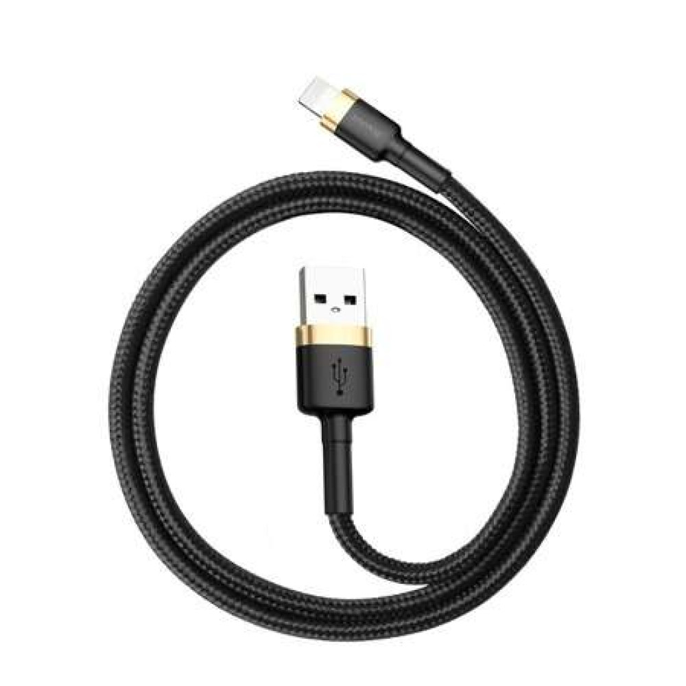 Καλώδιο Φόρτισης Baseus Cafule Cable USB σε Lightning 2.4A 1m (Χρυσό-Μαύρο) 