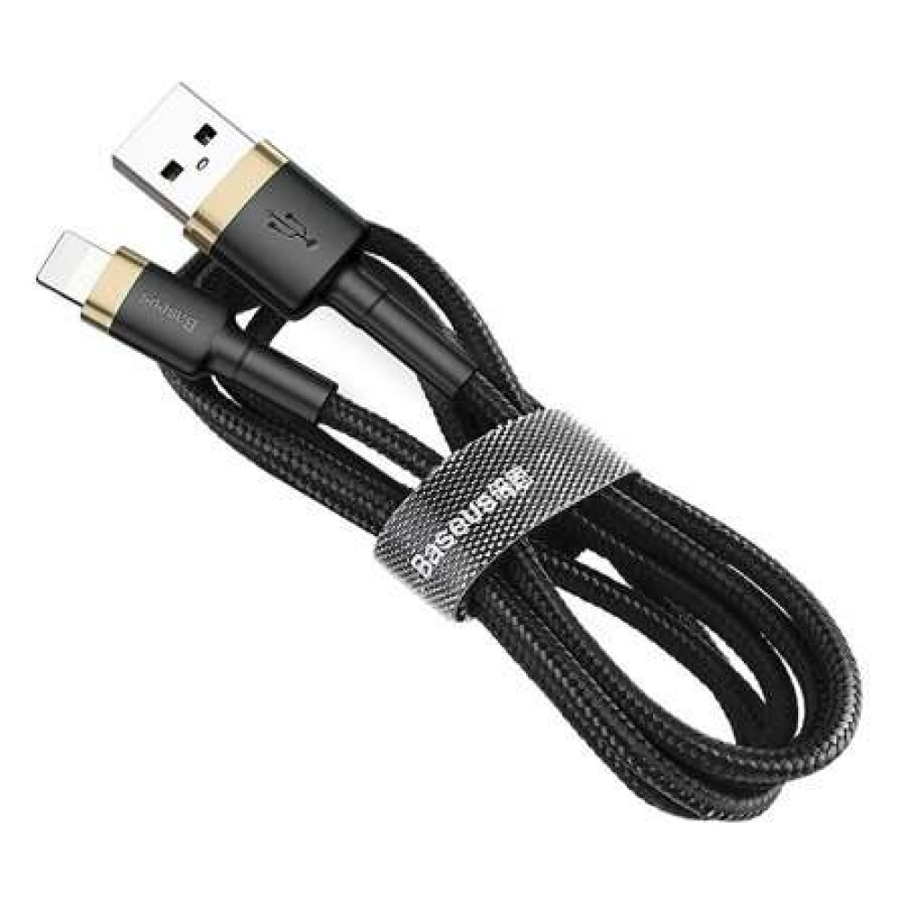 Καλώδιο Φόρτισης Baseus Cafule Cable USB σε Lightning 2.4A 1m (Χρυσό-Μαύρο) 