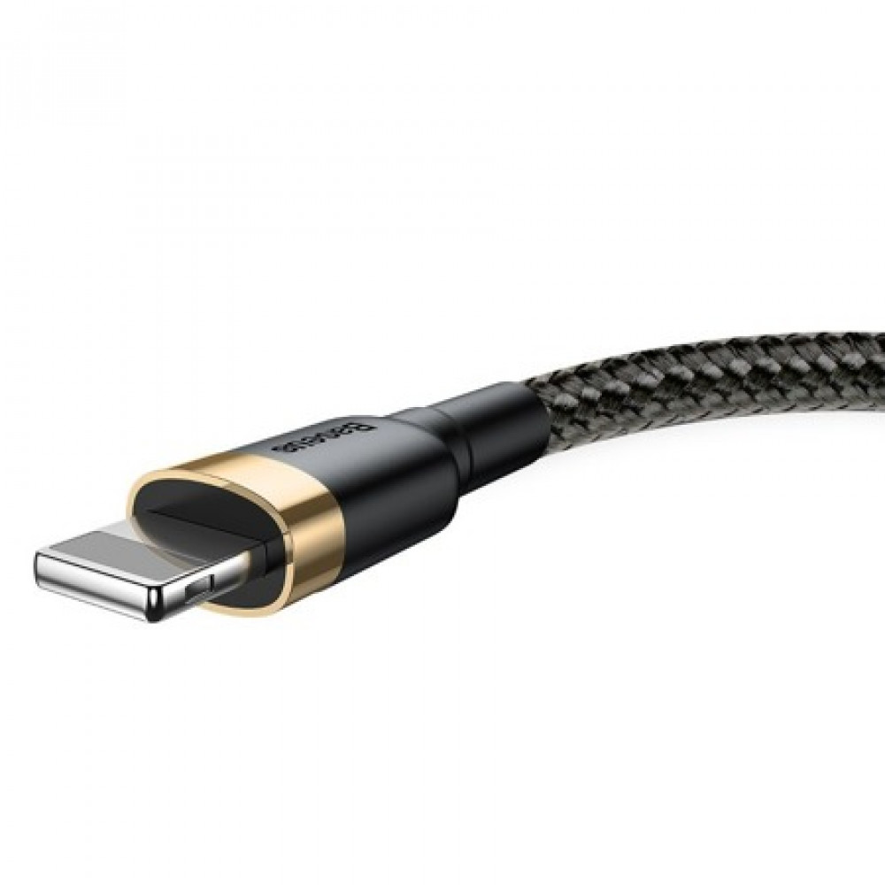 Καλώδιο Φόρτισης Baseus Cafule Cable USB σε Lightning 2.4A 1m (Χρυσό-Μαύρο) 