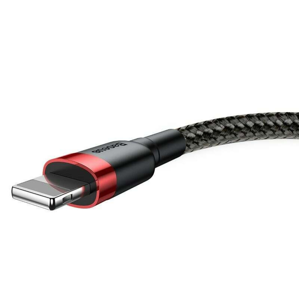 Καλώδιο Φόρτισης Baseus  Cafule USB Lightning Cable 1.5A 2m (Μαύρο - Κόκκινο)