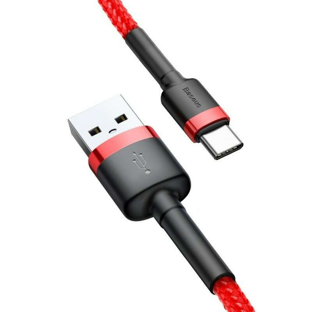 Καλώδιο Φόρτισης Baseus CATKLF-A09 Cafule USB σε Type-C 3A 0.5m (Κόκκινο)