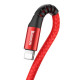 Καλώδιο Φόρτισης Baseus Fish Eye Spring Data Cable USB σε Lightning 2A 1m (Κόκκινο)
